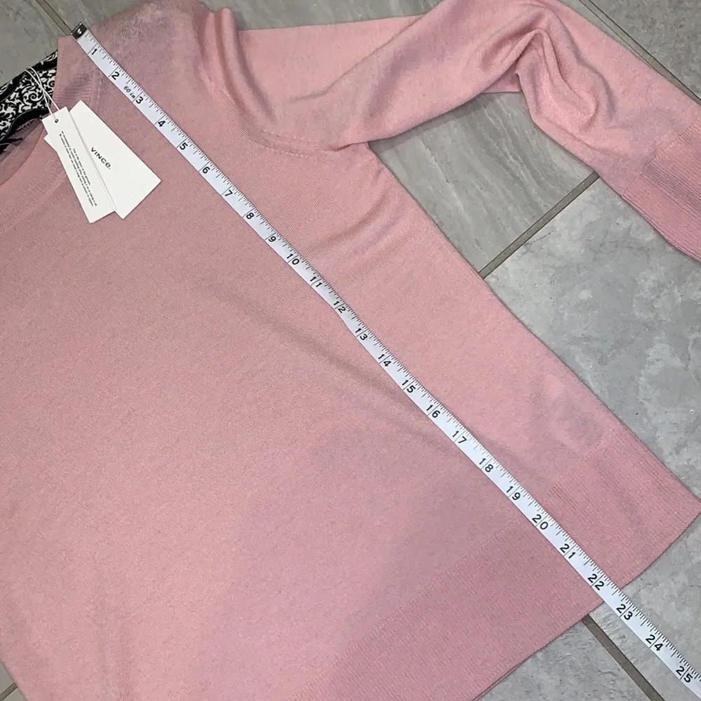NWT Vince Pink crew neck sweater Medium - Picture 7 of 9